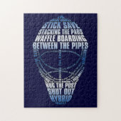 Jigsaw Puzzle du masque de hockey (Vertical)