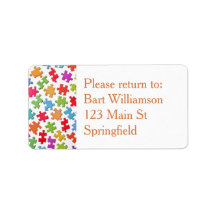Jigsaw Puzzle Exchange Terug naar Me Label Sticker