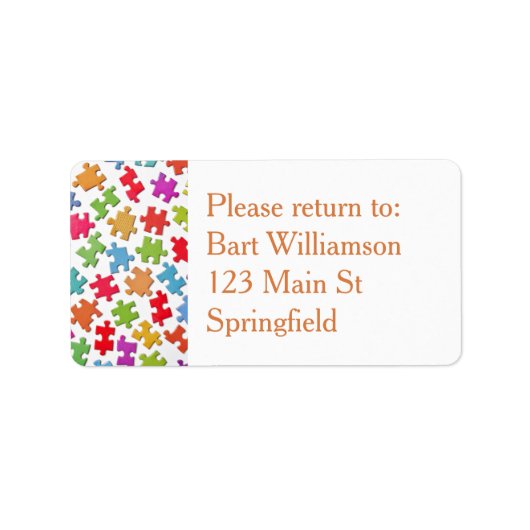 Jigsaw Puzzle Exchange Terug naar Me Label Sticker (Voorkant)