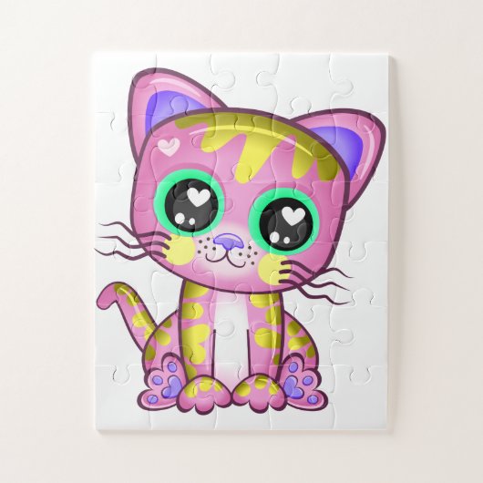 Jigsaw Puzzle - Fun Cat Design Puzzle - Gig (Vertical)