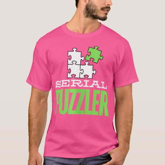 Jigsaw Puzzle Funny Puzzle Serial Puzzler T-shirt (Voorkant)
