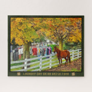 Jigsaw Puzzle Lavage Day Dans Une Ferme Amish