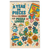 Jigsaw Puzzle liefhebbers cadeau Een jaar in stukk Kalender (Hoes)