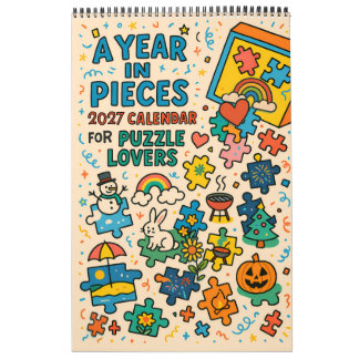 Jigsaw Puzzle lovers gift A Year in Pieces – 2027 Kalender