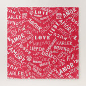 Jigsaw Puzzle multilingue Love Word Text (Vertical)