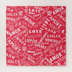Jigsaw Puzzle multilingue Love Word Text
