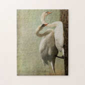 JIGSAW PUZZLE-NESTING SWANS LEGPUZZEL (Verticaal)
