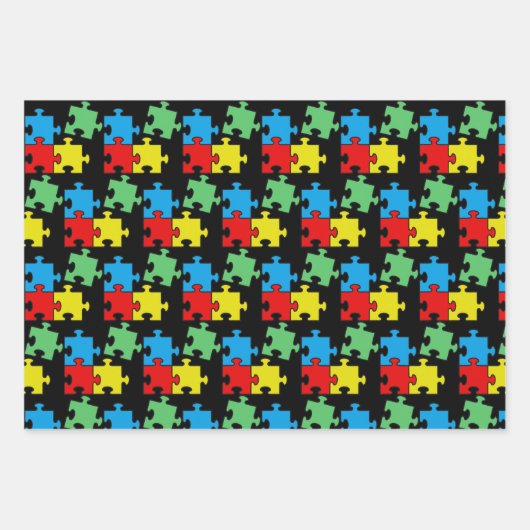 Jigsaw Puzzle Pièces Conception Feuilles de papier (Devant 2)