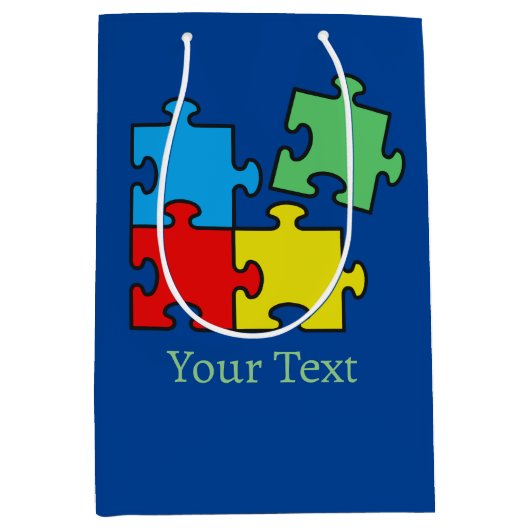 Jigsaw Puzzle Pièces Design Cadeau Sac (Devant)