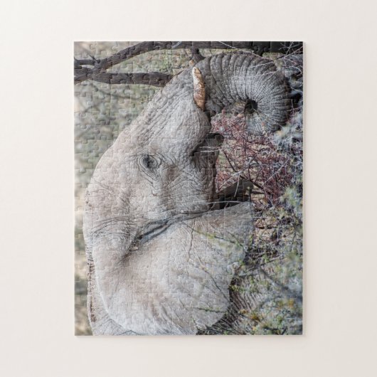 Jigsaw Puzzle Portrait d'un éléphant Navigation (Vertical)