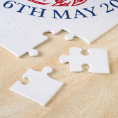 Jigsaw Puzzle pour 2023 Coronation - Bleu rouge (Côté)