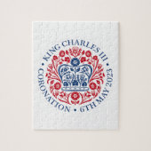 Jigsaw Puzzle pour 2023 Coronation - Bleu rouge (Vertical)