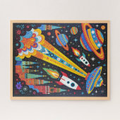 JIGSAW PUZZLE - Retro Space (Great for Beginners!) Legpuzzel (Horizontaal)
