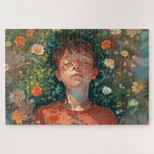 Jigsaw Puzzle Sleeping Boy (Horizontal)