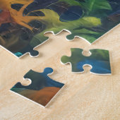 Jigsaw Puzzle T-Rex Dinosaur Art animal moderne (Côté)
