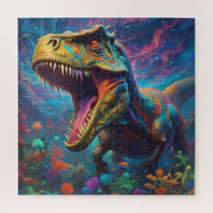 Jigsaw Puzzle T-Rex Dinosaur Art animal moderne