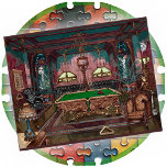 JIGSAW PUZZLE - Une salle de piscine vers 1890 - P<br><div class="desc">Ce puzzle de 16 x 20 pouces (520 pièces) présente une image d'art détaillée intitulée "Pool Room (vers 1890)". ► Plusieurs autres tailles de puzzle et le nombre de pièces peuvent être disponibles. ► La couleur d'arrière-plan marron foncé par défaut qui peut apparaître autour des arêtes peut être changée en...</div>