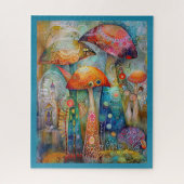 JIGSAW PUZZLE - Whimsical Mushrooms (Vertical)