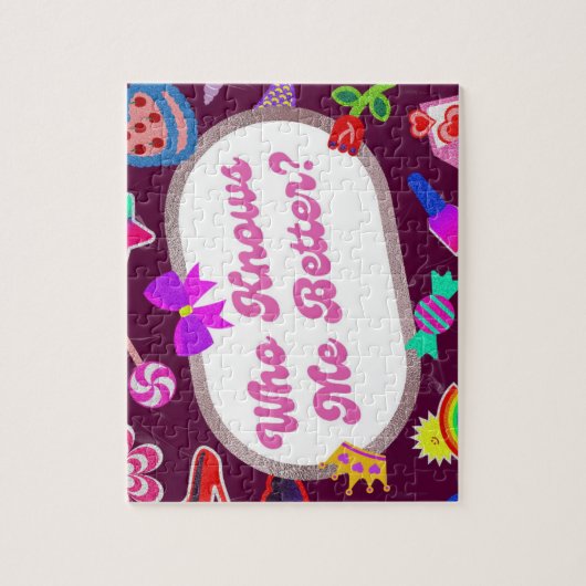 Jigsaw Puzzles – Cute Retro Typography Design for  Legpuzzel (Verticaal)