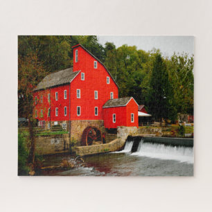 Jigsaws Clinton New Jersey Rode Molen. Legpuzzel