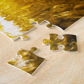 Jigsaws Janet's Foss waterfall North Yorkshire. Legpuzzel (Zijkant)