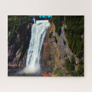 Jigsaws Montmorency River Herfsten Québec. Legpuzzel