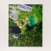 Jigsaw's Plitvice meren Kroatië. Legpuzzel (Verticaal)
