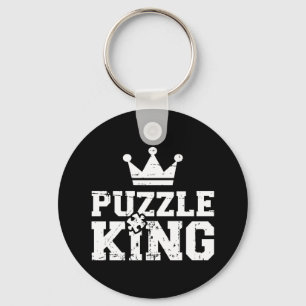 Jigzaadpuzzle king sleutelhanger