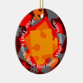 Jigzaag Jumble Keramisch Ornament (Rechts)