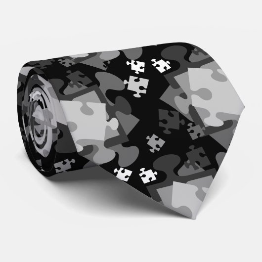 Jigzaag Jumble Stropdas (Opgerold)