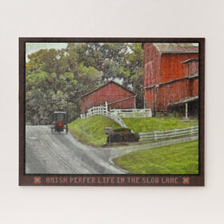 Jigzaag Puzzle Amish geeft de voorkeur aan het lev Legpuzzel