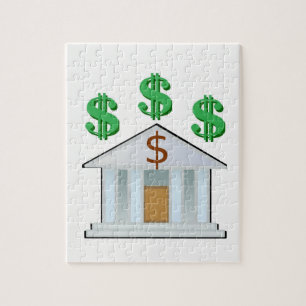 Jigzaag Puzzle Banker Legpuzzel