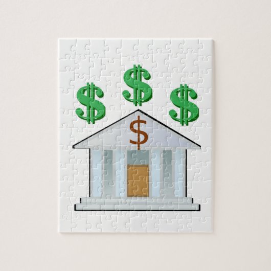 Jigzaag Puzzle Banker Legpuzzel (Verticaal)