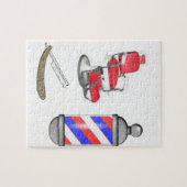 Jigzaag Puzzle Barber Legpuzzel (Horizontaal)
