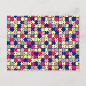 Jigzaag Puzzle Briefkaart (Voorkant)