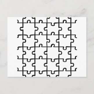 Jigzaag Puzzle Briefkaart