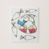 Jigzaag Puzzle Cake Decorator Legpuzzel (Verticaal)