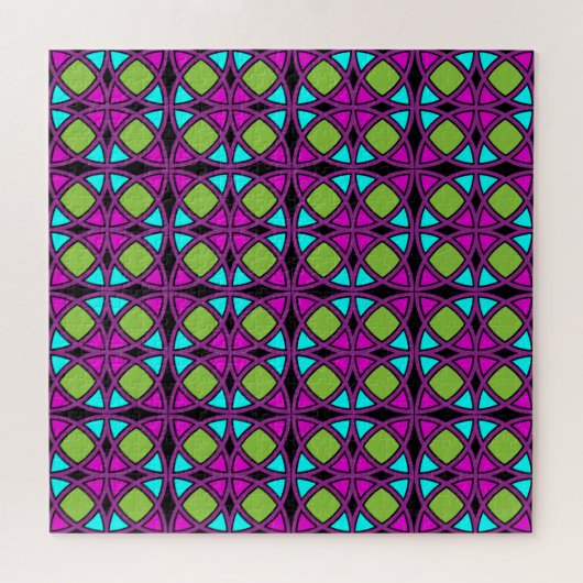 Jigzaag Puzzle - Complex design - neonthema Legpuzzel (Horizontaal)