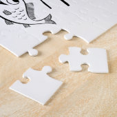 Jigzaag Puzzle Fisherman Legpuzzel (Zijkant)