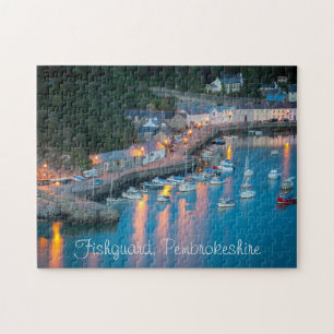 Jigzaag puzzle Fishguard Pembrokeshire twilight Legpuzzel