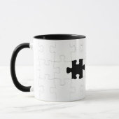 Jigzaag Puzzle met verdwenen stuk Mok (Links)