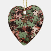 Jigzaag Puzzle Novelty Keramisch Ornament (Links)