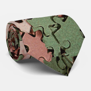 Jigzaag Puzzle Novelty Stropdas