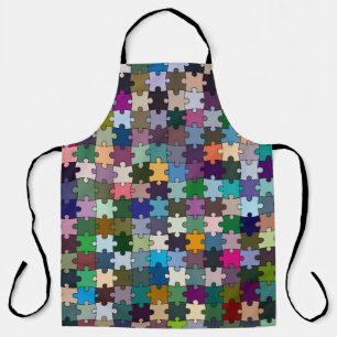 Jigzaag Puzzle Piecks Apron Schort