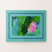Jigzaag Puzzle Pink Lotus Legpuzzel (Horizontaal)