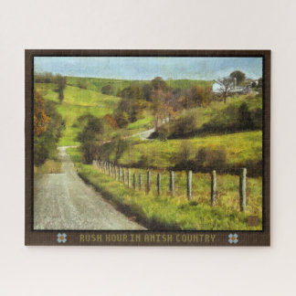 Jigzaag Puzzle Rush Hour in Amish Legpuzzel