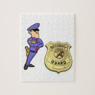 Jigzaag Puzzle Security Guard Legpuzzel