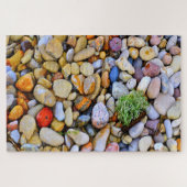 Jigzaag Puzzle Stones. Grote meren Shoreline Legpuzzel (Horizontaal)