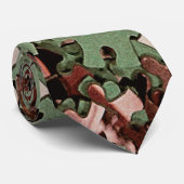 Jigzaag Puzzle Stropdas (Opgerold)