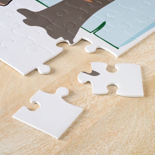 Jigzaag Puzzle Tree Cutter Legpuzzel (Zijkant)